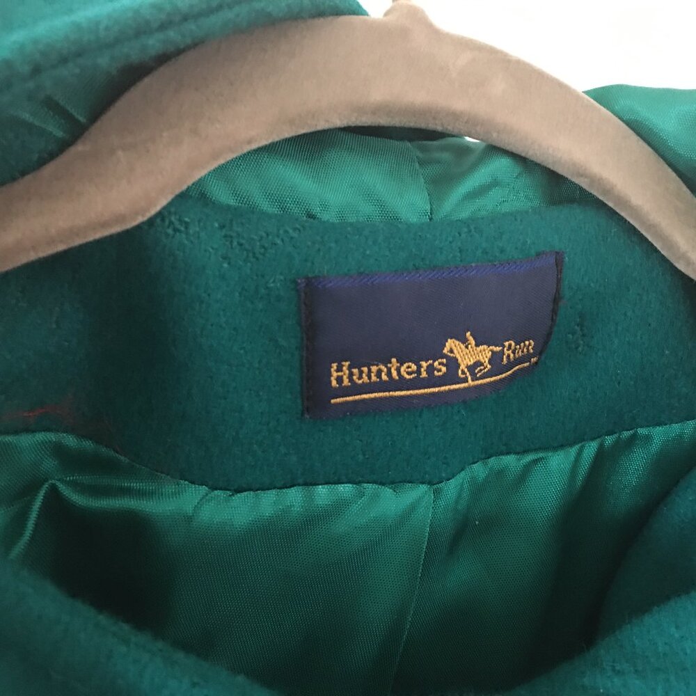 Hunters Run Forest Green Wool Blend Women's Coat - Made in the USA. Size Medium. - Picture 12 of 14